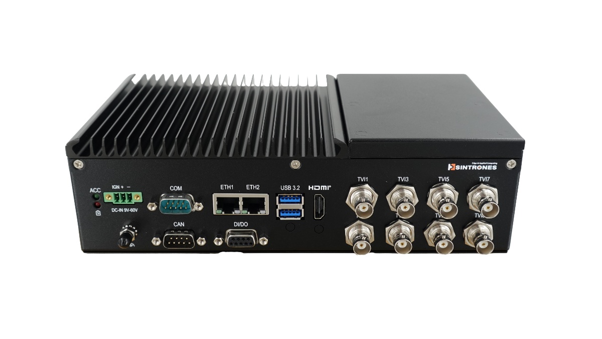 IBOX-601-TVI8 NVIDIA Jetson Orin Edge AI computer with 8-channel TVI AHD camera inputs