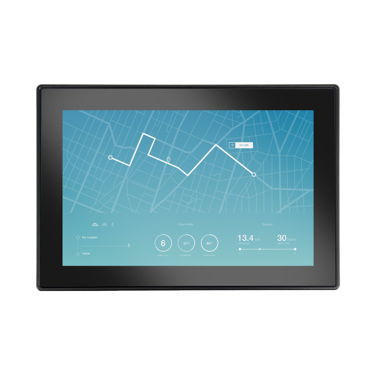 VPC-101RA1S 10.1-inch industrial panel PC front view